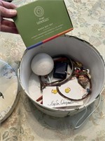 Hat Box With Contents