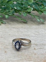 14k Yellow Gold Ring Size 7 MARKED Sapphires