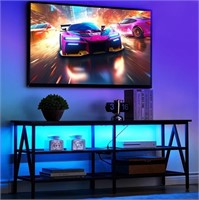 E2627  Behost TV Stand for 65 TV -LED Lights Bla