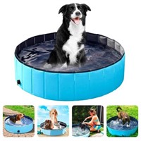 Portable Dog Kiddie Swimming Pool - Blue 80 x 20