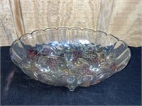 Beautiful 12" Indiana Glass Fruit Bowl