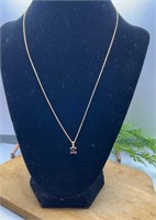 18 Inch 18K Gold over Sterling Silver Chain with