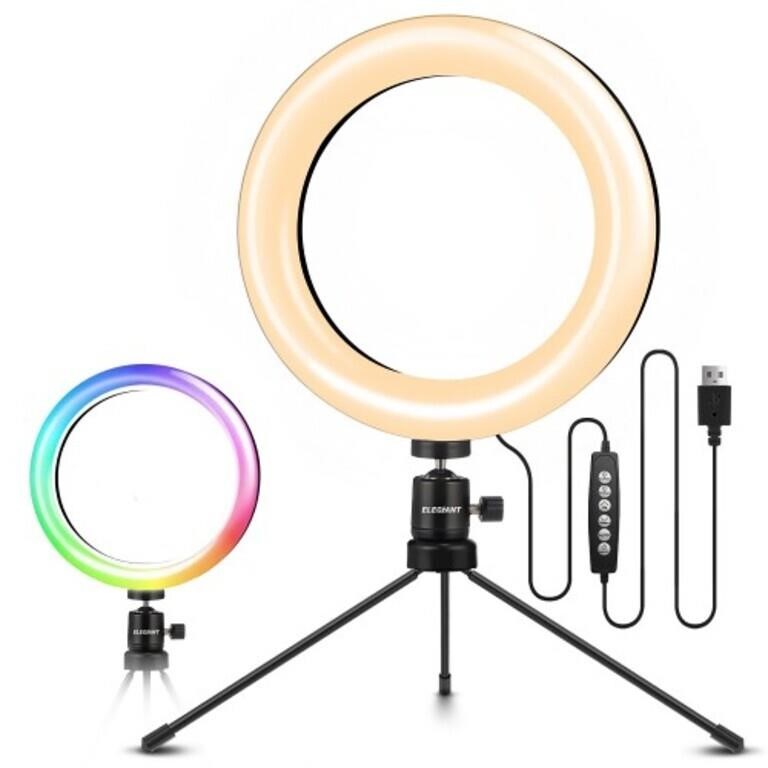 8" LED Ring Light with Aluminum Alloy Shell