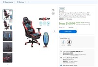 E2557  Douxlife Massage Gaming Chair