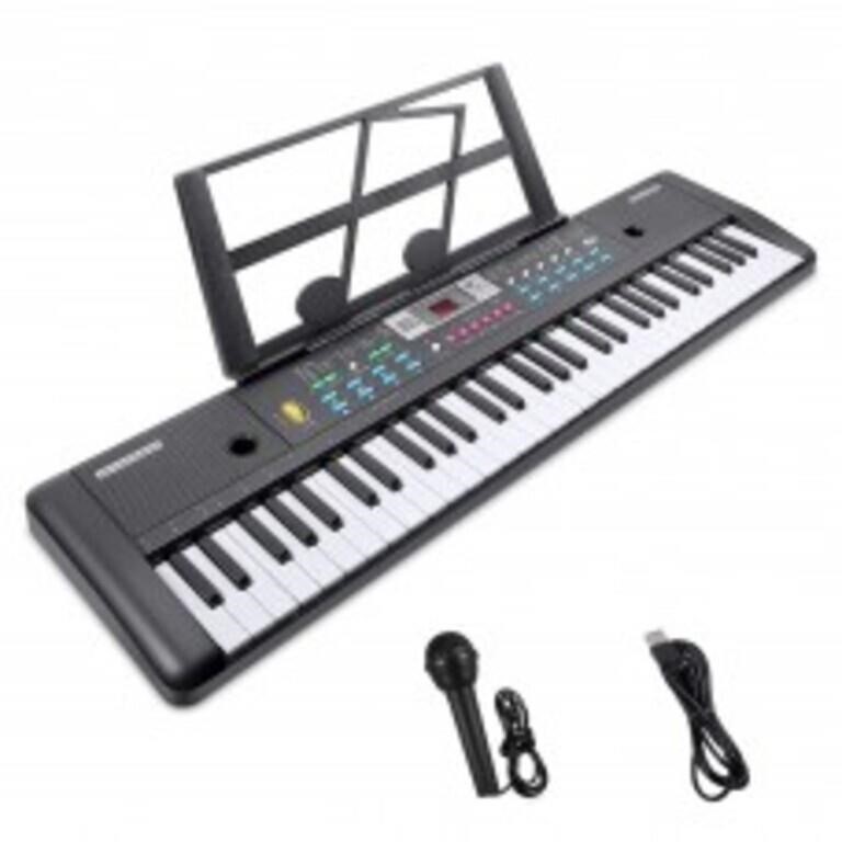 Electronic Keyboard, 61-Key Piano Keyboard