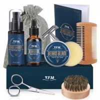 8 in 1 Beard Grooming Kit with Beard Shampoo