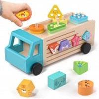 Wooden Shape Sorting Truck