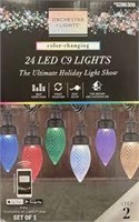 ORCHESTRA OF LIGHTS 24 LED C9 LIGHTS $40