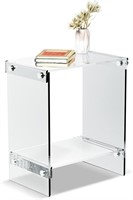 WF7565  Acrylic Rounded Edges End Table