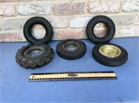 (5 PCS) ASHTRAYS MADE OUT OF MINIATURE TIRES