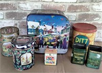 SELECTION OF VINTAGE ADVERTISEMENT TINS
