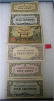 Collection of Japanese currency