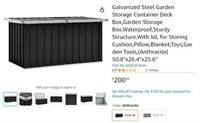 B2210 Galvanized Steel Garden Storage Container