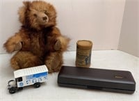 Eastar Recorder, Stuffed Bear, Wax Phonograph Tube