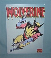 Wolverine Marvel Superhero retro style display sig