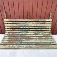 VINTAGE, CHIPPY WOODEN PORCH SWING- DOES