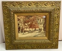 Ornate antique wood frame