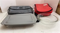 Pyrex insulated carriers & covered dishes