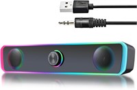 NEW Computer Speakers USB w/RGB Light