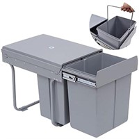 Nisorpa 40 Liter / 10.6 Gallon Dual Pull Out Trash