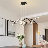 Qcyuui Modern LED Chandeliers Dimmable Pendant Lig