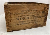 Vtg Winchester Wooden Ammunition Box
