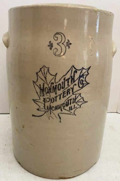 Monmouth Pottery 3gal Butter Churn Crock