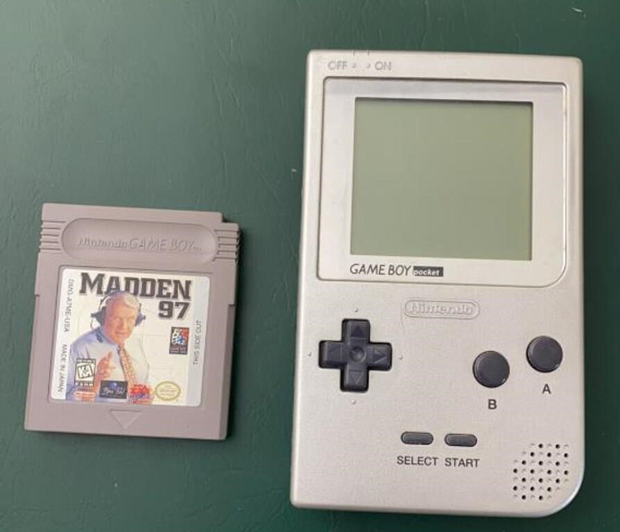 Nintendo Game Boy & Madden 97 Game