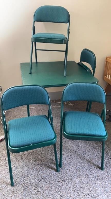 Card Table & 4 Chairs