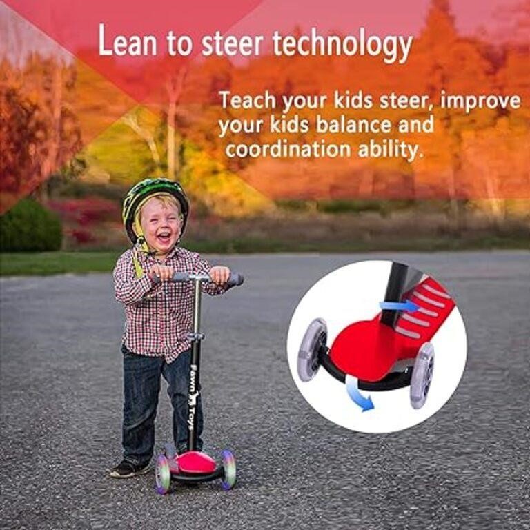 Fawn Toys 3-Wheel Junior Kick Scooter LED Flashing
