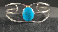Sterling Silver & Turquoise Cuff