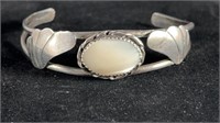 Sterling Silver & Mother of Pearl Cuff