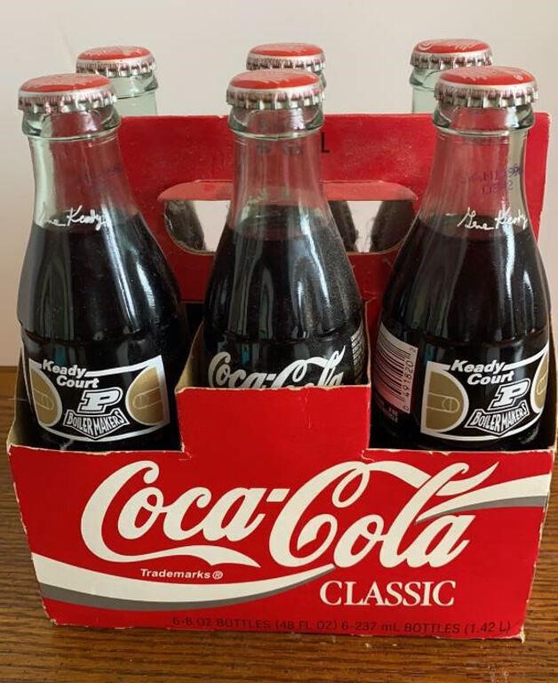 Coca Cola Purdue Keady Court Full Bottles