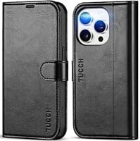 TUCCH Case Wallet for iPhone 15 Pro, Kickstand [RF