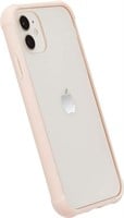 Amazon Basics iPhone 11 case TPE+PC (Pink),Crystal