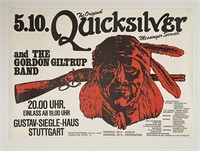 Quicksilver Stuttgart Germany 1976 Poster
