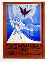 Bill Graham Santana 1971 Rock Concert Poster