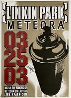 Linkin Park 2005 Metora Signed Poster