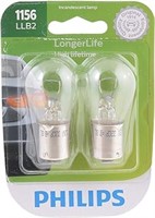 Philips 1156 LongerLife Miniature Bulb, 2 Pack