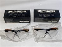 Harley Davidson Clear Safety Glasses Both NEW