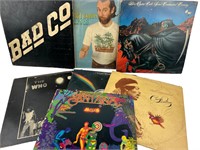 7 Classic Rock LP's - Hendrix, The Who, Santana