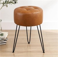 19'' LEATHER VANITY STOOL-ASSEMBLY REQ'D