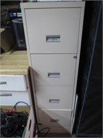 Locking 4 Drawer Metal File Cabinet