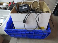2 Boxes Of Electrical Cords & More