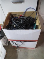 Lot Of 2 Boxes Full Of Electronics Cords