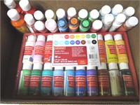 Over 40 Bottles OF NEW Sealed Acrylic Paints