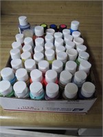 Over 50 Bottles Of Opened Acrylic Paints NOT DRY