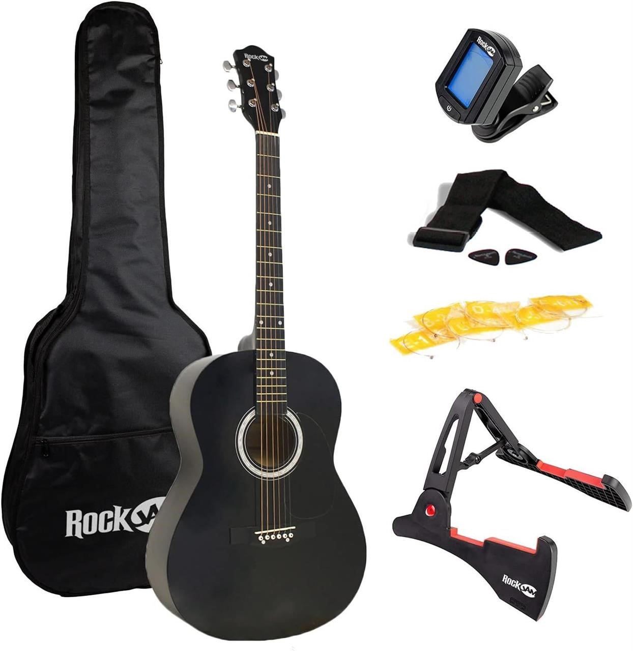 RockJam Acoustic Guitar Plus Extras Super Kit Gift