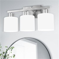 SILAMPDI Bathroom Light Fixtures Brushed Nickel,