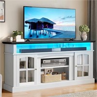 YITAHOME LED Farmhouse TV Stand for TV up to 70